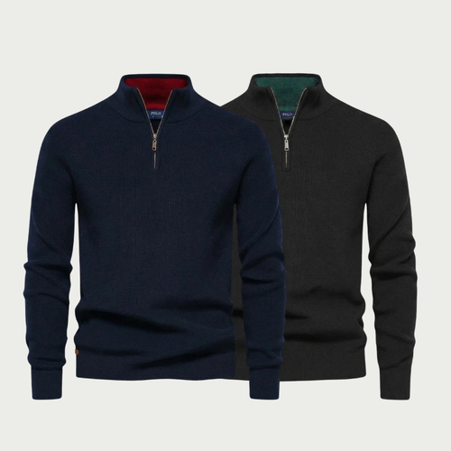 [BUY 1, GET 1 FREE] RL Classic Knit Half-Zip Sweater