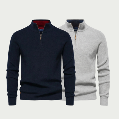 [BUY 1, GET 1 FREE] RL Classic Knit Half-Zip Sweater