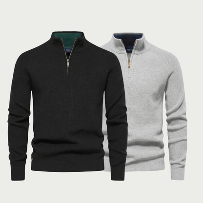 [BUY 1, GET 1 FREE] RL Classic Knit Half-Zip Sweater
