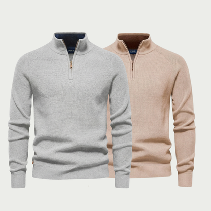 [BUY 1, GET 1 FREE] RL Classic Knit Half-Zip Sweater